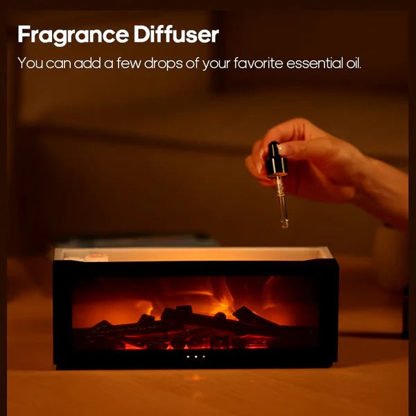 Air Humidifier Essential Oil Diffuser Flame