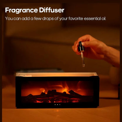 Air Humidifier Essential Oil Diffuser Flame